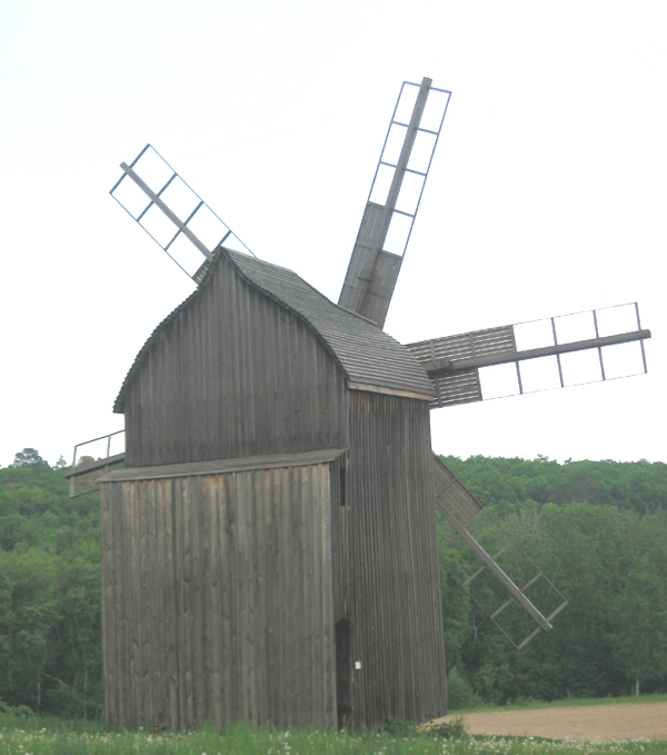 Windmill at Museum of Folk Architecture, Pirogovo, Kiev